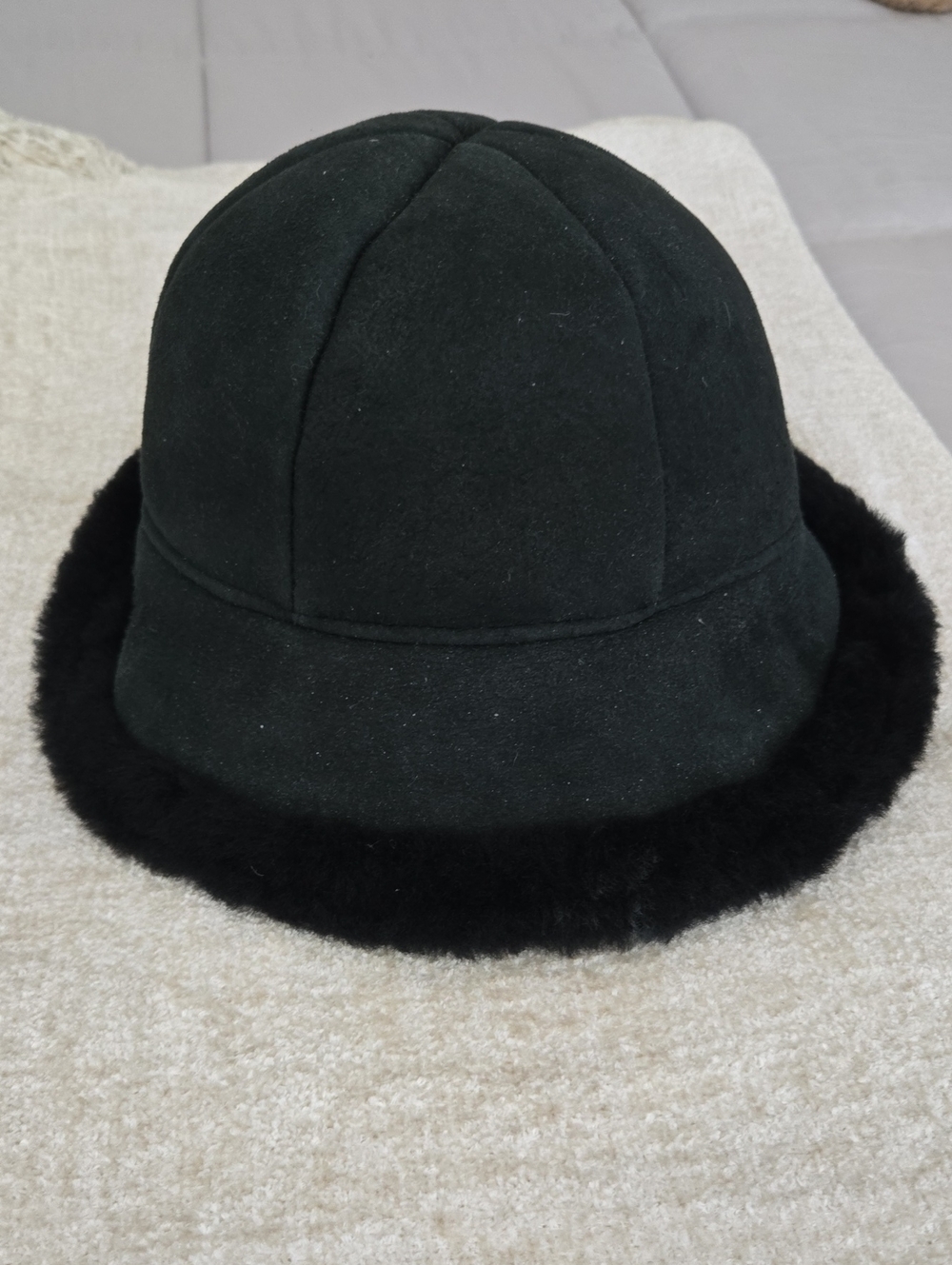 Classic Shearling and Suede Hat